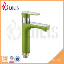 New products chrome green painting single handle water tap